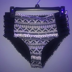High Waist Tribal Bikini Bottoms